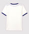 Camiseta de algodón de mujer blanco MARSHMALLOW/azul SURF