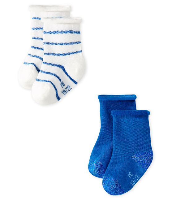 Lote de 2 pares de calcetines ligeros para bebé niña variante 3
