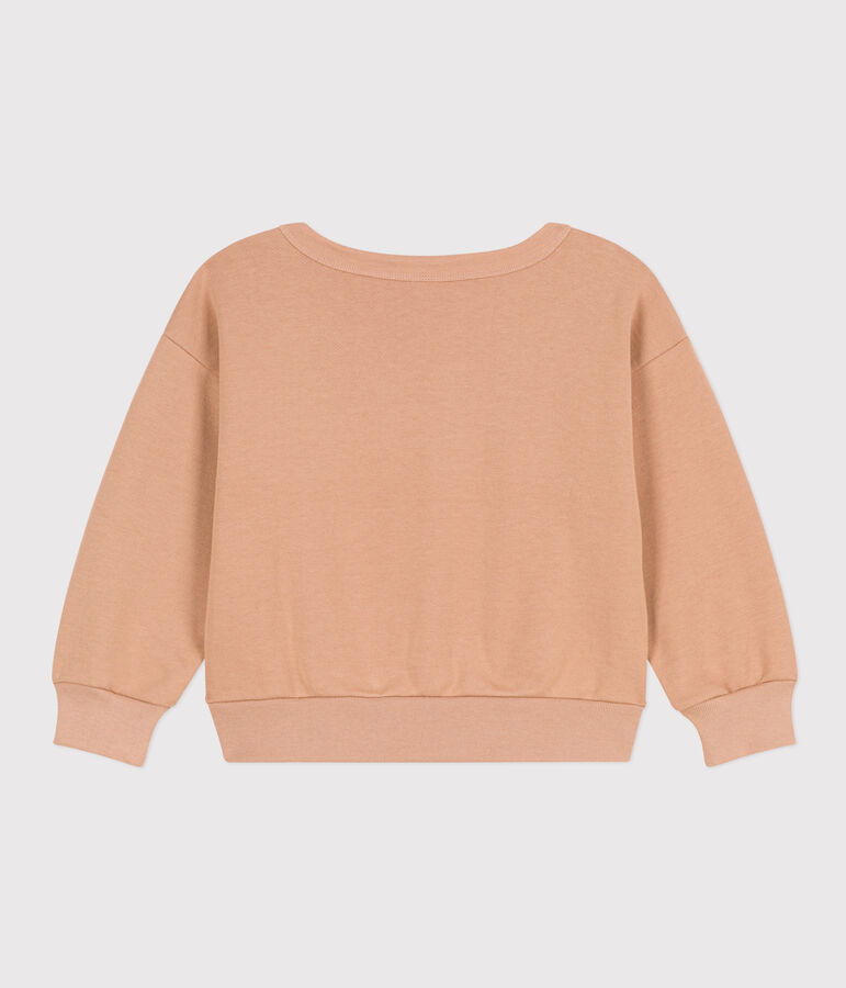 Sudadera de mulet&oacute;n afelpado para ni&ntilde;o beige