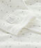 Pelele blanco con estampado de estrellas de terciopelo blanco MARSHMALLOW/blanco MULTICO