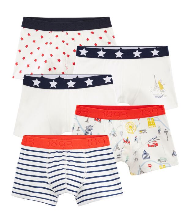Lote de 5 b&oacute;xers para ni&ntilde;o multicolor