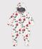 Buzo de poli&eacute;ster con estampado de flores para beb&eacute; crudo/multicolor