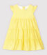 Vestido de manga corta de mil rayas de bebé niña