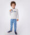 Sudadera infantil unisex de algodón gris BELUGA CHINE