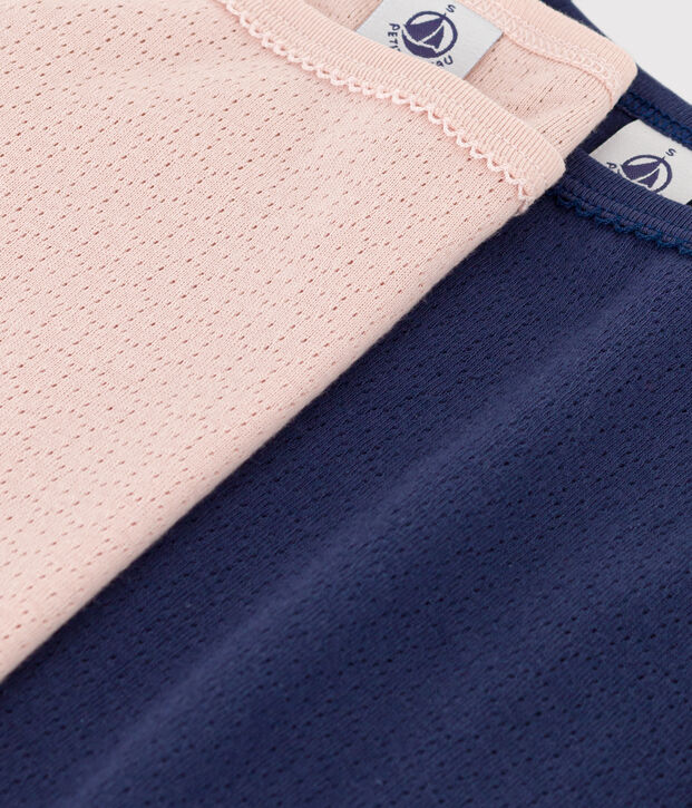 Camisetas de tirantes de algod&oacute;n calado para mujer multicolor