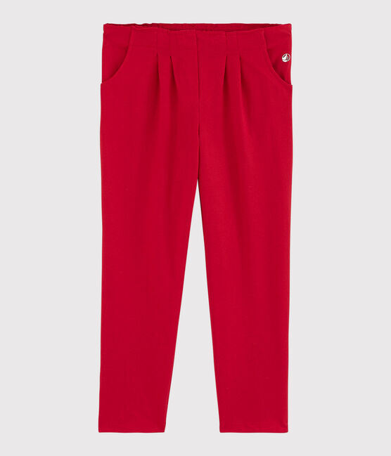 Pantalón de punto de niña rojo TERKUIT
