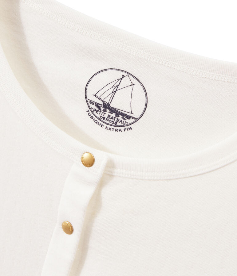 Cardigan en t&uacute;bico extrafino para mujer blanco