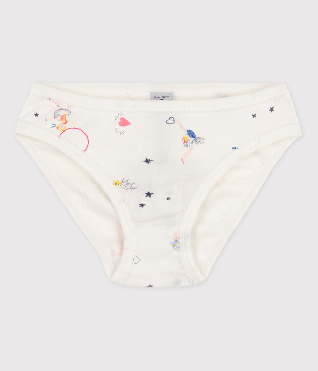 Braguita de algod&oacute;n de ni&ntilde;a blanco/multicolor