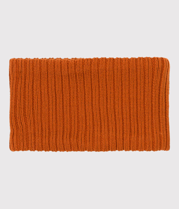 Cuello de punto tricotado con forro polar reciclado para beb&eacute; marron