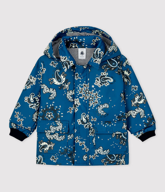 CHUBASQUERO ICÓNICO RECICLADO DE BEBÉ azul BRASIER/blanco MULTICO