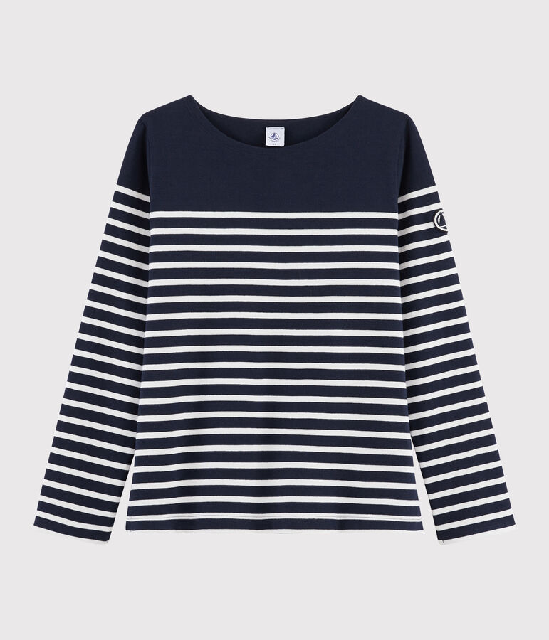 Marinera ic&oacute;nica para mujer azul/blanco