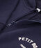 Sudadera con capucha petit Boat y cremallera de niño  azul SMOKING