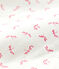 Saco de punto para bebé blanco MARSHMALLOW/rosa GROSEILLER