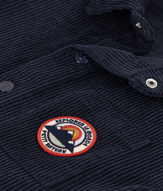 Sobrecamisa de pana para niño azul SMOKING