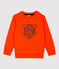 Sudadera de muletón de niño naranja CAROTTE