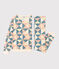 Pijama de algodón patchwork para mujer blanco AVALANCHE/ MULTICO