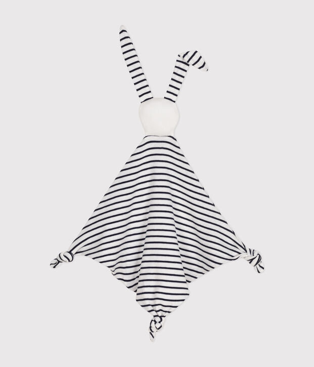 Peluche marinero de algod&oacute;n blanco/azul