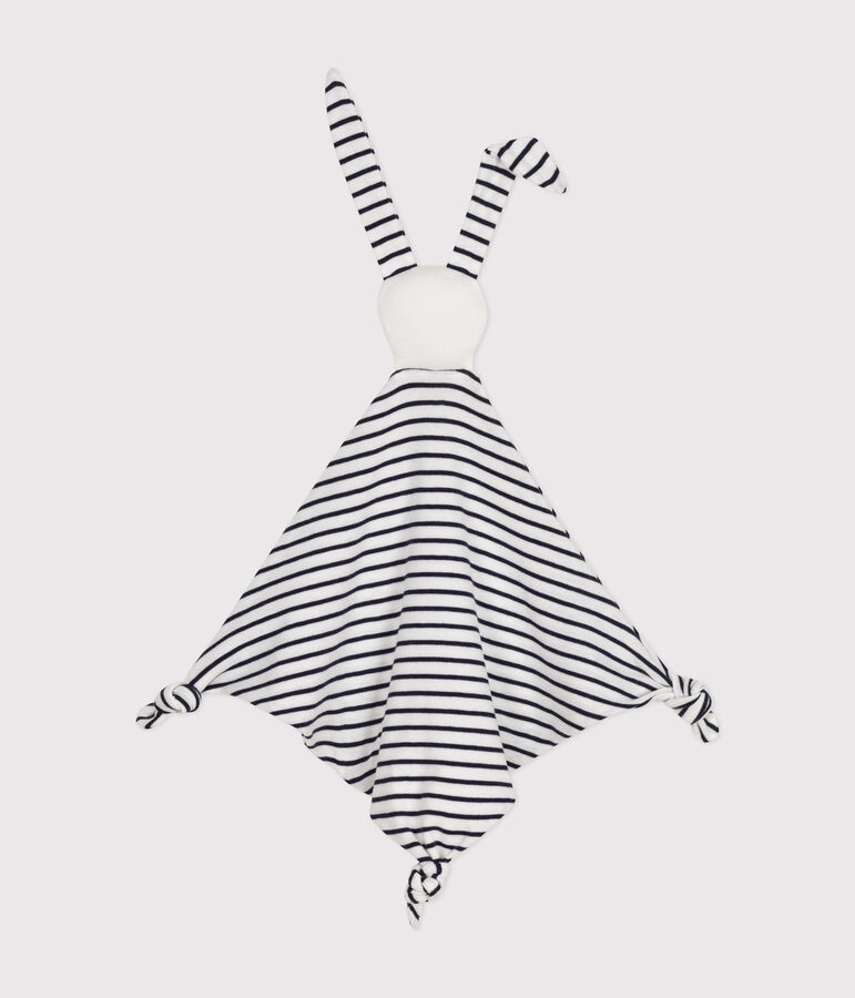 Peluche marinero de algod&oacute;n blanco/azul