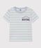 Camiseta de algodón a rayas para niño GOMME/ MARSHMALLOW