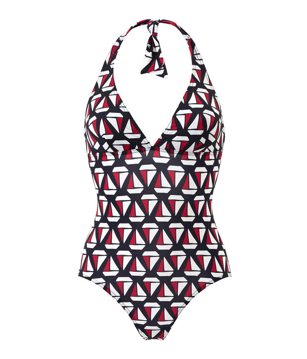 Ba&ntilde;ador de 1 pieza para mujer azul/multicolor