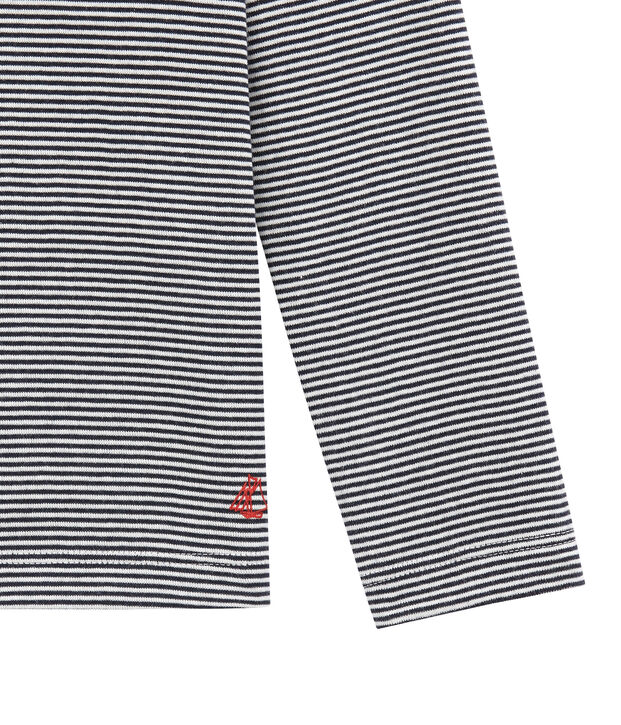 Camiseta para ni&ntilde;o azul/blanco