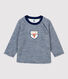 Camiseta de lana y algodón de bebé.