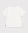 Camiseta infantil estampada de manga corta blanco