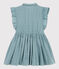 Vestido de bordado inglés para niña verde MIMI