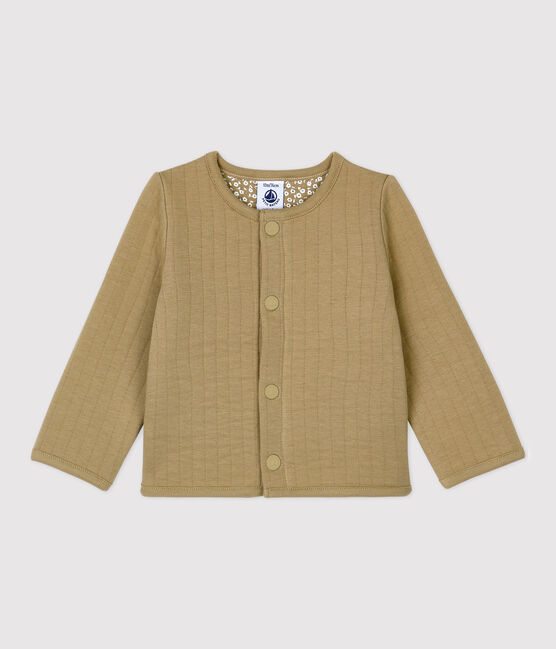 Cárdigan de tejido túbico acolchado de bebé. beige JERRYCAN