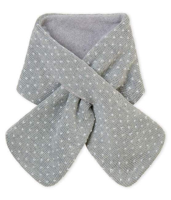 Bufanda para bebé mixto gris SUBWAY/blanco MARSHMALLOW