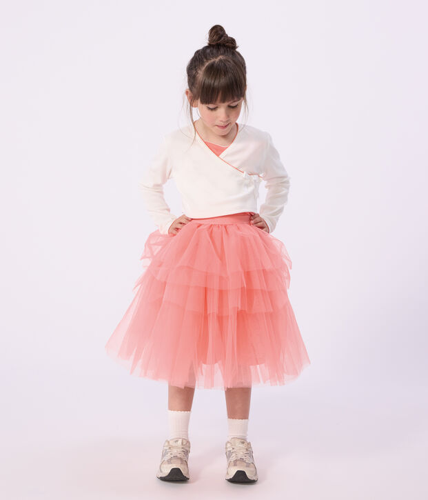 Falda infantil midi de tul liso FLAMAND