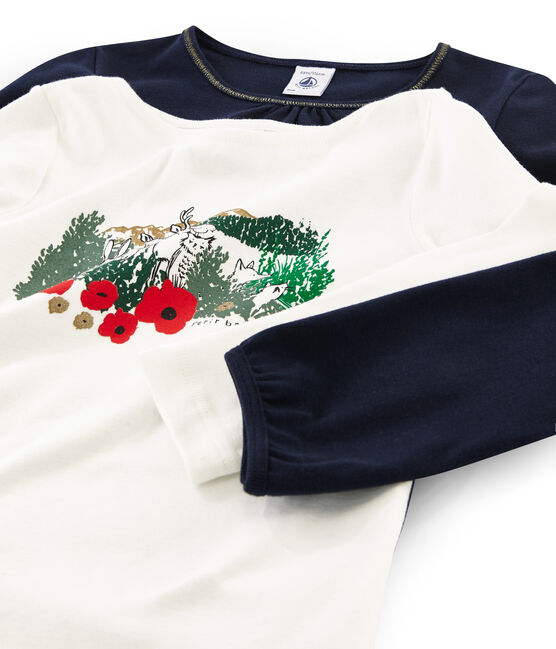 Juego de dos camisetas de niña variante 2
