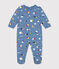 Pijama de felpa cepillada con estampado espacial para bebé azul BEACH/ MULTICO