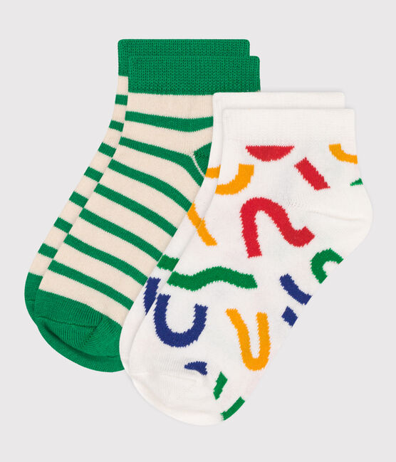 2 pares de calcetines infantiles de algodón estampados variante 1