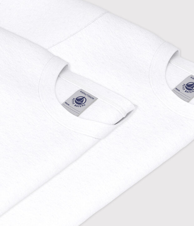 Lote de 2 camisetas de manga corta blancas de chico multicolor