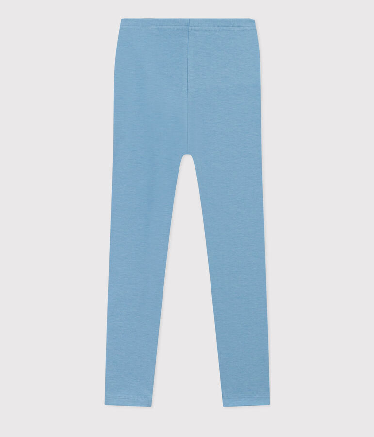 Leggings de punto y elastano para ni&ntilde;a azul