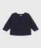 Sudadera de tejido túbico acolchado para bebé azul SMOKING