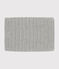 Cuello infantil de punto tricotado con forro polar gris CHATON CHINE