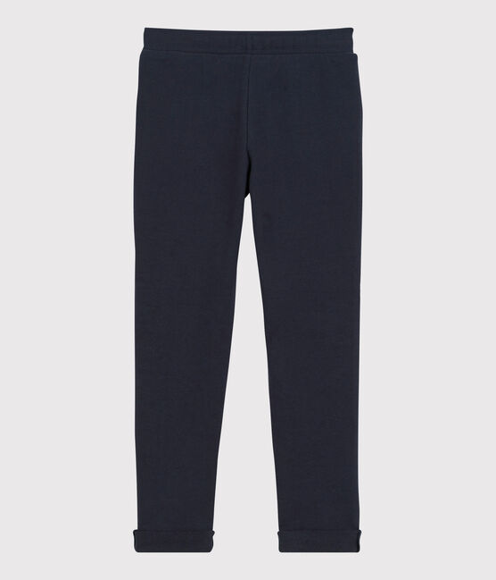Pantalón de chándal de felpa de niña azul SMOKING