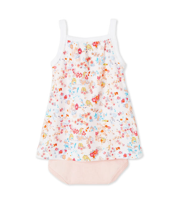 Body robe bébé fille à bretelles blanco ECUME/rosa CUPCAKE/ MULTICO