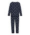 Pijama para niño de corte ajustado azul SMOKING/blanco MULTICO