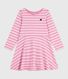 Vestido infantil de manga larga de algodón