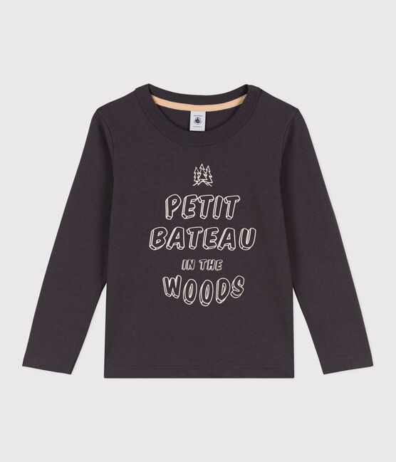 Camiseta de algodón de manga larga de niño gris DUMBO