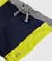 Short de baño ecorresponsable para bebé niño azul SMOKING/amarillo JAUNE