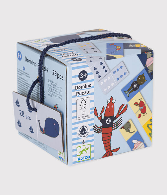 Juego de dominó y rompecabezas – Djeco x Petit Bateau variante 1