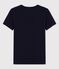 Camiseta ICÓNICA de punto «cocotte» de algodón orgánico para mujer azul SMOKING