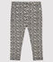 «Leggings» estampados para bebé niña azul SMOKING/blanco MARSHMALLOW