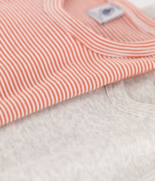 Juego de 2 camisetas de tirantes de algod&oacute;n de ni&ntilde;o multicolor