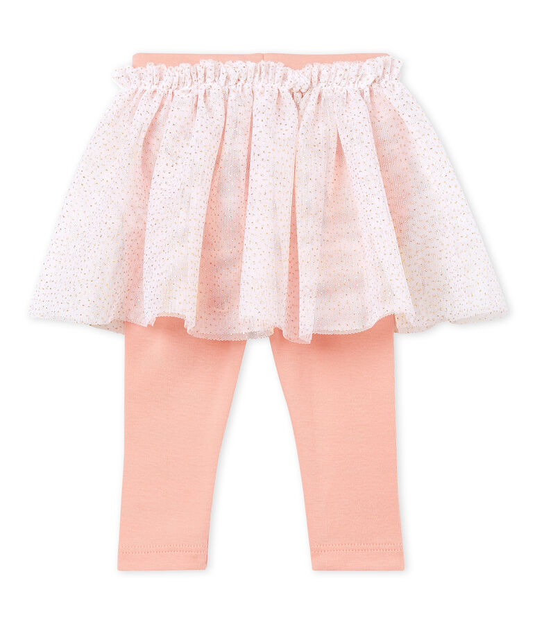 Falda leggings para beb&eacute; ni&ntilde;a blanco MARSHMALLOW CN