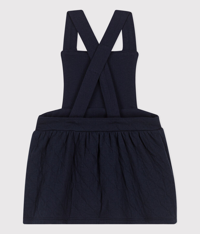 Vestido sin mangas de t&uacute;bico acolchado y estampado para beb&eacute; azul SMOKING